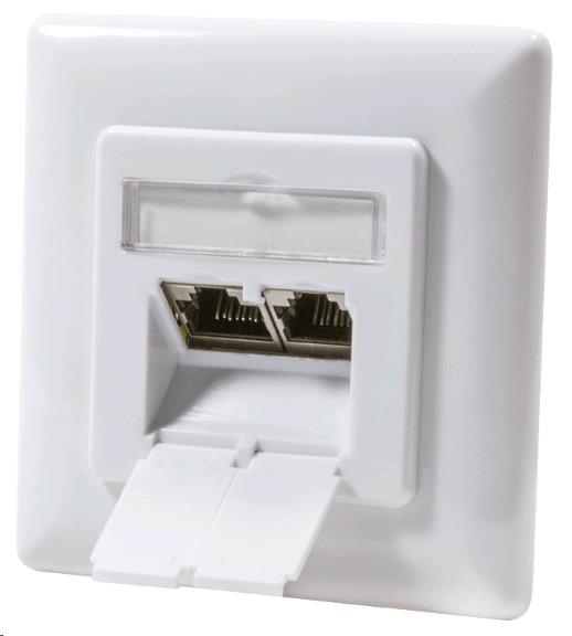 DSIT CAT6a Utp / Stp Flush Mounted Box White - DC-Wall-In-STP6A-W ...
