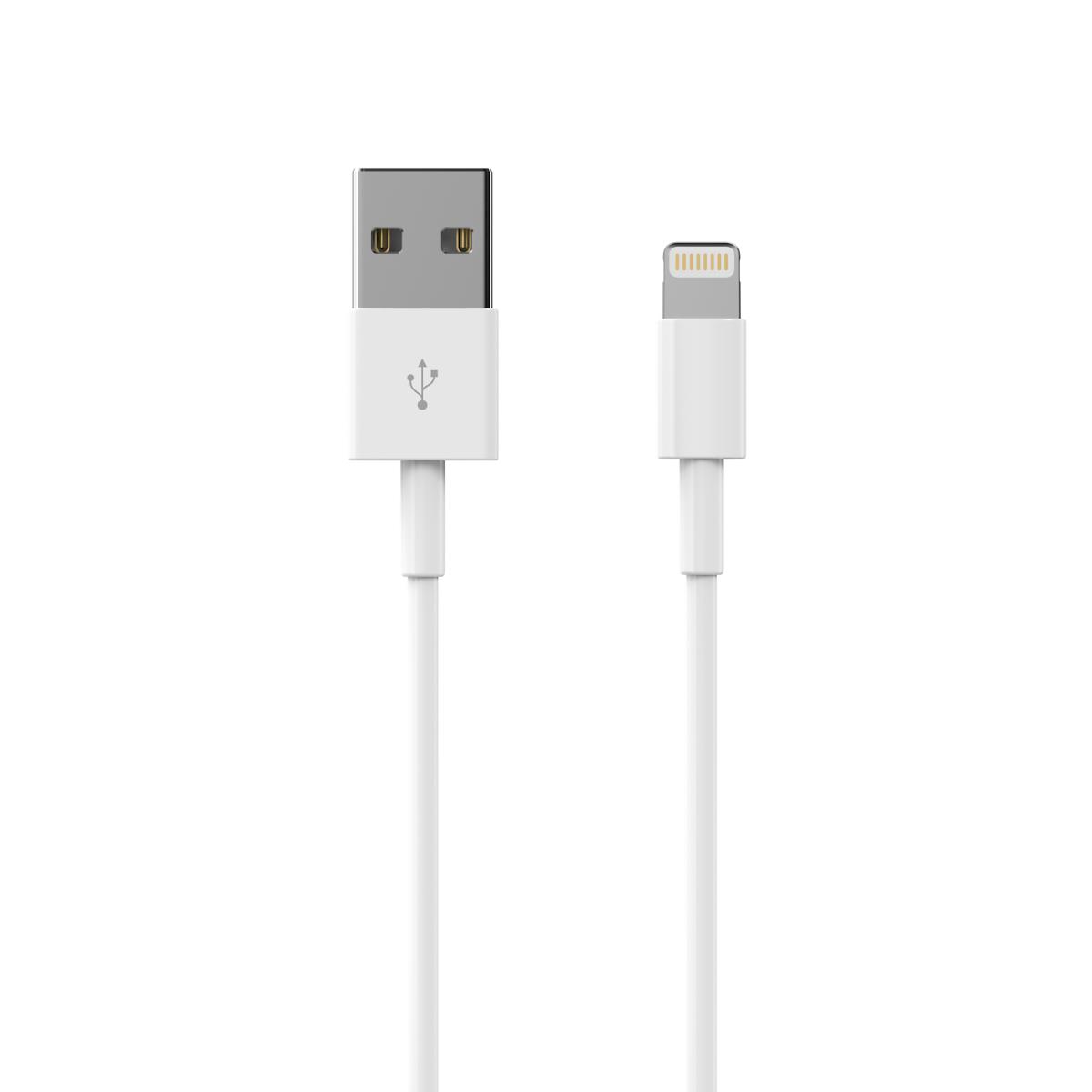 Cable - Lightning  - USB-a - 2m - White