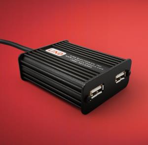 Dual USB Power Adapter with 72in MS27467T9B98P 3-Pin Military Input Connector