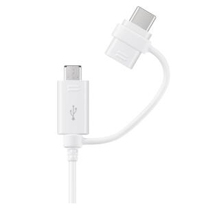 USB Cable - Micro-USB Type B, USB-c (m) - USB 2.0 - 1.5 M - White