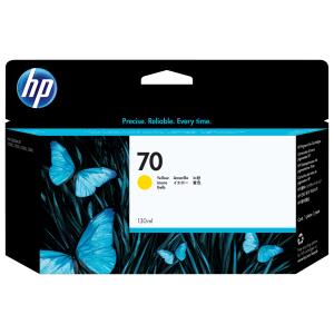 HP Ink Cartridge - No 70 - 130ml - Yellow With Vivera Ink Ink