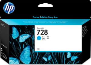 HP Ink Cartridge - No 728 - 130ml - Cyan Ink