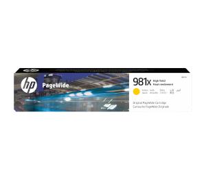 HP Ink Cartridge - No 981X - High Yield Original PageWide - 10k Pages - Yellow Ink