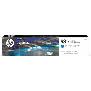 HP Ink Cartridge - No 981X - High Yield Original PageWide - 10k Pages - Cyan Ink