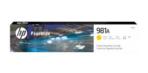 HP Ink Cartridge - No 981A - Original PageWide - 6k Pages - Yellow Ink