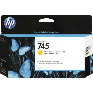 HP Ink Cartridge No 745 Yellow 130ml Ink