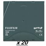 LTO Ultrium 9 Tape 18 / 45TB Worm - no label - Case per tape (Order in quantities of 20)