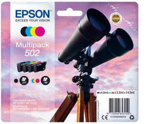 EPSON Ink Cartridge - 502 Binocular - 4.6ml Black - 3.3 Cyan/ Magent/ Yellow Ink
