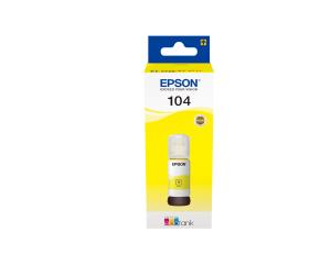 EPSON Ink Bottle - 104 Ecotank - 65ml - Yellow Ink