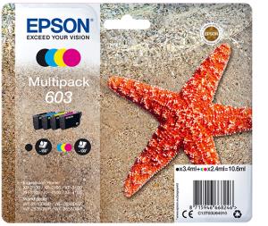EPSON Ink Cartridge - 603 3.4ml Black / 2.4ml Cyan/ Maghenta / Yellow Ink