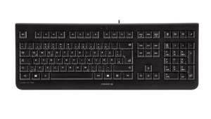 Corded KC 1000 Flat Keyboard - USB - Black - Azerty Belgian