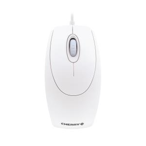 Wired Mouse CHERRY WHEELMOUSE - Corded USB - Optical - White Grey