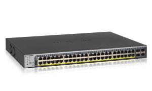 GS752TP - 52-Port Gigabit Ethernet Smart Switch with 4 SFP Ports (40 PoE, 8 PoE+) (384W)