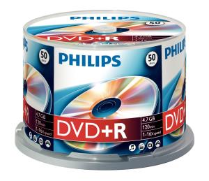 DVD+r 4.7GB 16x Spindle 50-pk
