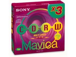 Digital Camera Mavica Mvc-cd200/300 - Cr-rw Media 156MB 8cm 3pk