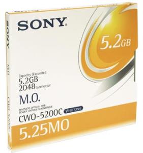 Mo Disk 5.25in Worm Cwo5200c 5.2GB 2048b/s