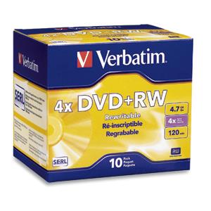 DVD+rw Media 4.7GB Datalife Plus 10-pk With Jewel Case
