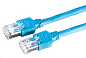 Patch Cable - CAT5e (Class D) - SF/UTP - 0.5m - Blue