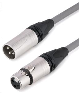 DMX Cable - 3-pin XLR Male / Female - 20m - Grey