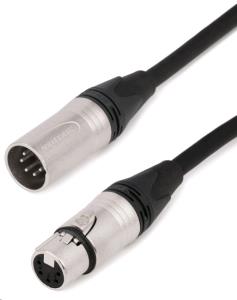 DMX Cable - 5-pin XLR Male / Female  - 10m - Black