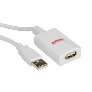 Rotronic Extension Cable ROTRONIC LOGISTICS Roline USB2.0 Extension Cable 1port White - 12.04. ...