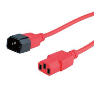 Rotronic Extension Cable ROTRONIC LOGISTICS Monitor Power Cable IEC 320 C14 - C13 Red 3m - 19.08 ...