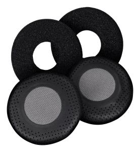 HZP 46 Black - Leatherette Ear Pads 2 Pcs