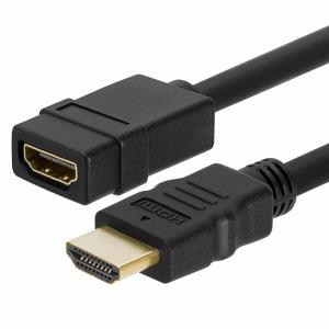 HDMI Extension Cable - 3840x2160 4K UHD (60Hz) - HDMI type-A M/F - 6ft Black