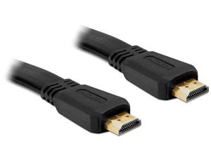 High Speed Hdmi Cable With Ethernet A Male / Male Flat 1m