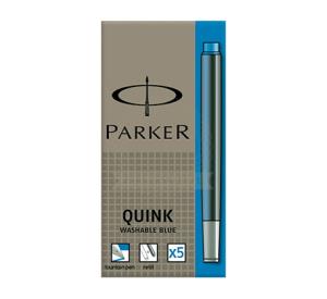 1x5 Ink Cartridge Quink Blue Washable