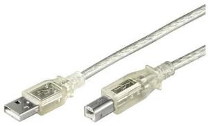USB2.0 A-b M-m 2m Transparent - USBab2t