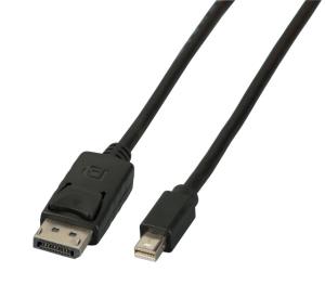 Mini DisplayPort to DisplayPort Cable - Male to Male - 1m - Black