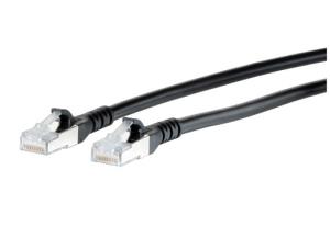 Patch Cable - CAT6A (Class EA) - S/FTP (LS0H) Moulded - 80m - Black