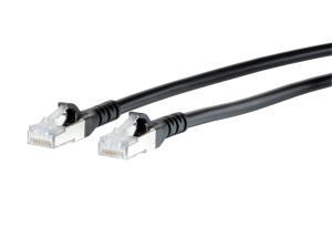 Patch Cable - CAT6A (Class EA) - S/FTP (LS0H) Moulded - 25m - Black