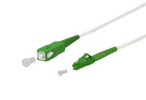 Fiber Optic Cable - Singlemode - 9/125µm OS2 - Simplex - SC-APC/ LC-APC - 20m - White