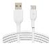 USB-a To USB-c Pvc White 1m Twin Pack
