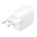 Dual 30w USB-c Wall Charger Pd 60w White