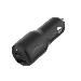 36w USB-c Pd Dual Car Charger Black