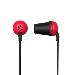 In-ear Headphone The Plug Colors - Stereo - 3.5mm - red