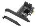 Dual Profile 4-channel SATA 6g Pci-e Host Card