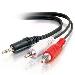 Stereo Male To Rca Male Y-cable 3.5mm 2m
