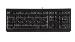Corded KC 1000 Flat Keyboard - USB - Black - Azerty Belgian