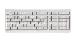 Corded KC 1000 Flat Keyboard - USB - Light-Grey - Azerty Belgian