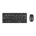 Compact Multi-device Bluetooth Antimicrobial Keyboard And Compact Antimicrobial Mouse Bundle - Qwerty Us