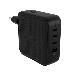 Hyper Hyperjuice 100w USB-c Gan Travel Charger (3c+1a) - Black