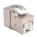 TRIPP LITE Toolless Shielded CAT6a Keystone Jack - Gray