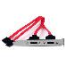 SATA To ESATA Slot Plate M/f 2-port