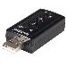 Virtual 7.1 USB Stereo Audio Adapter External Sound Card - IcUSBaudio7