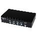 KVM Switch 4 Port High Resolution USB DVI Dual Link With Audio