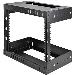 8u Open Frame Wall Mount Equipment Rack - Adjustable Depth
